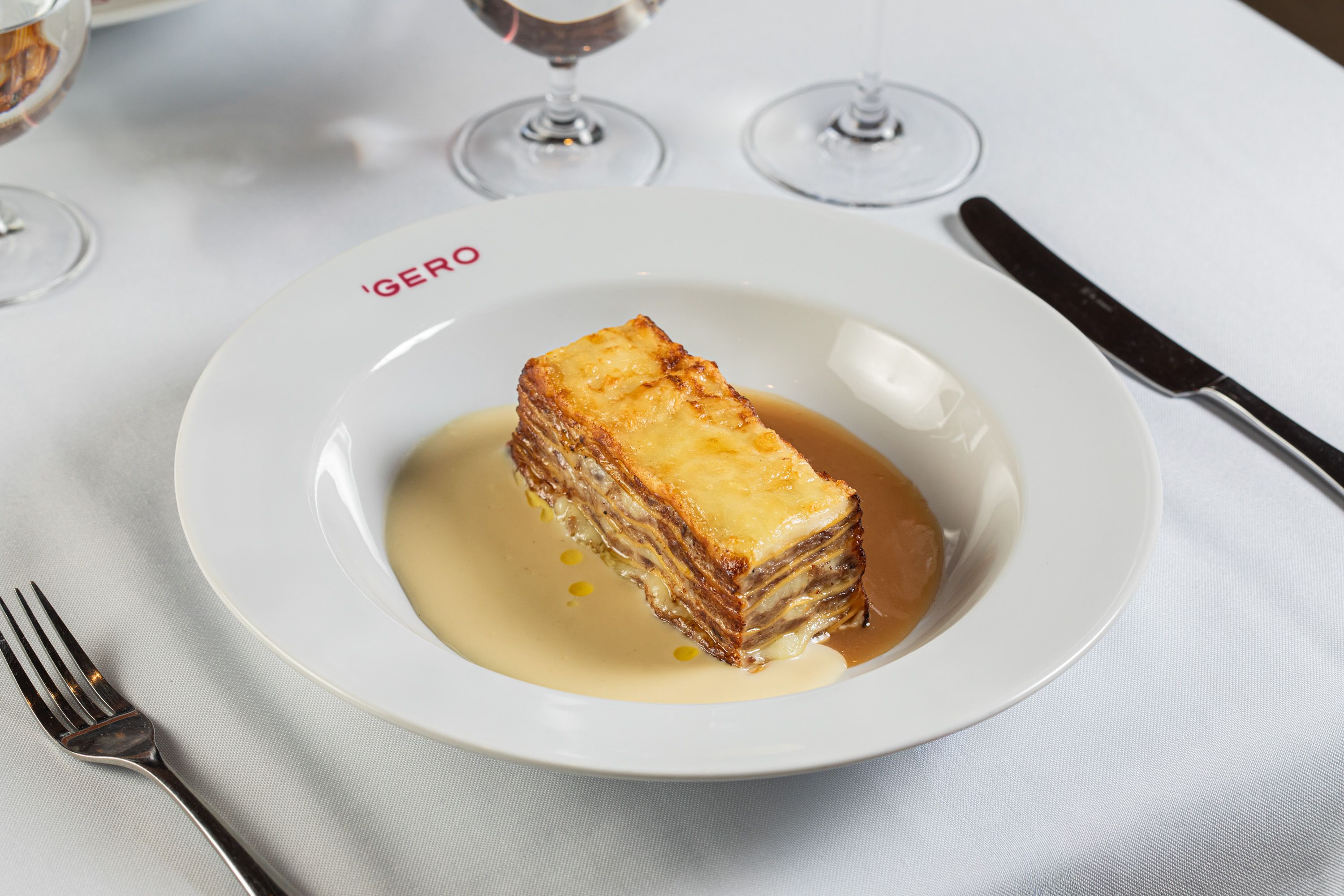 Lasagna con Ragù di Agnello e Fonduta di Parmigiano