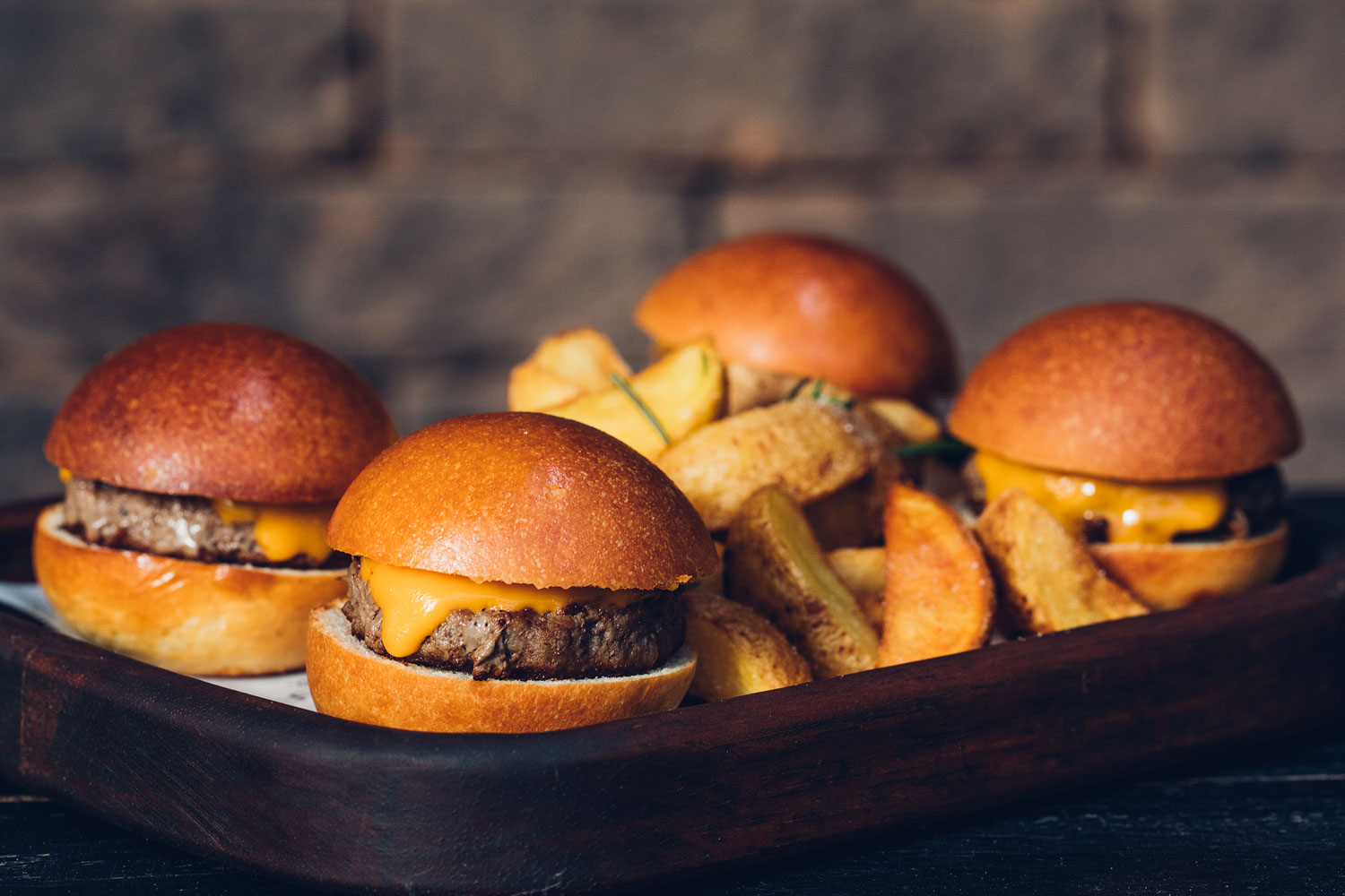 Mini cheeseburger